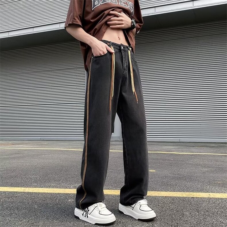 牛仔裤男春秋新款休闲直筒裤KN003P35,男装牛仔裤,星座1116-2