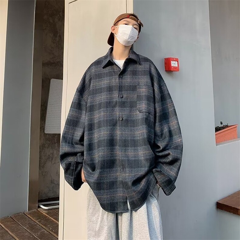 工装复古外套男潮牌痞帅港风高街夹克春秋2024新款百搭,男装夹克,星座716-4