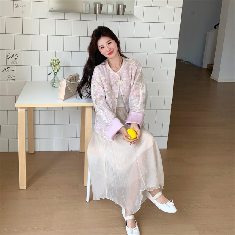 档口现货2026春秋新款女装新中式闲风衣短外套507-p160-k238,女装短外套,2C266