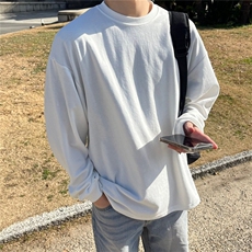 816B-DS99-P45春季男女韩纯色圆领卫衣打底百搭情侣休闲宽松，男装卫衣，星座816B