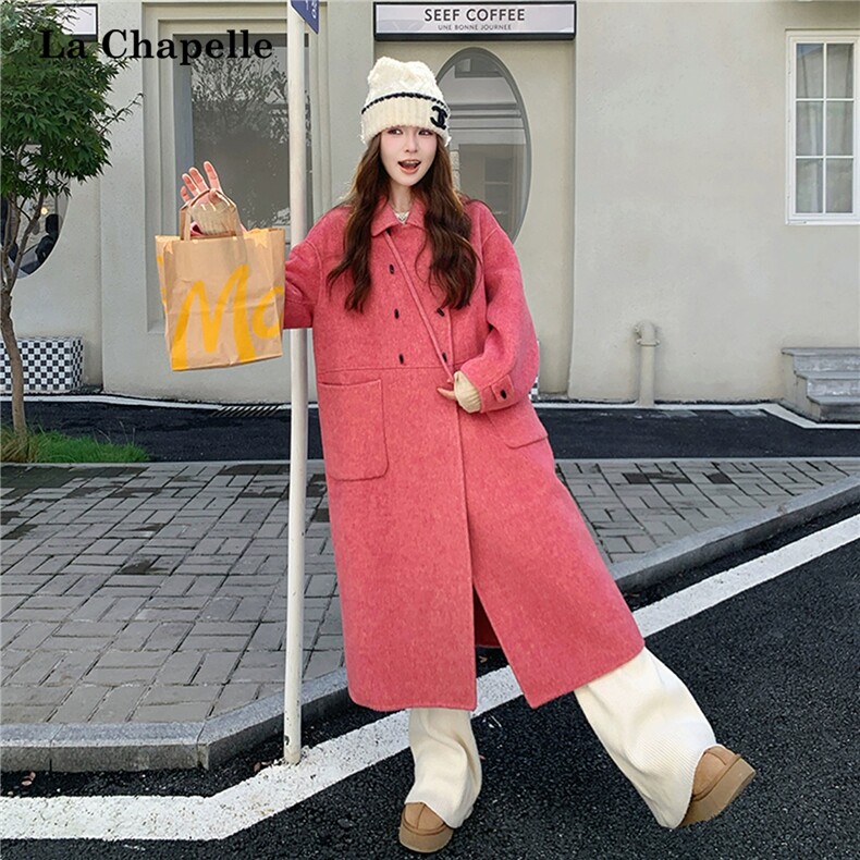 气质高级感双面羊绒大衣女秋冬长款今年流行毛呢外套，女装毛呢外套，浙宝270