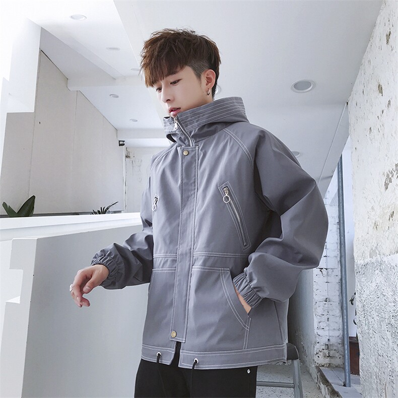 2021新款冬季男士外套休闲夹克ins加绒厚韩版潮流棉服DS269T,男装夹克,电商A102