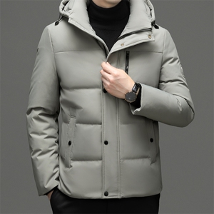 羽绒服男士新款秋冬季宽松休闲中青年保暖连帽外套 FF9758-P315图片