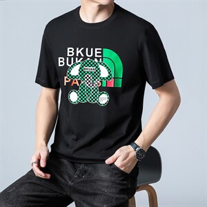 时尚短袖T恤男薄款圆领上衣服夏季新款青年男士百搭潮流体恤衫潮,男装T恤,电商B212（原钱塘6029）