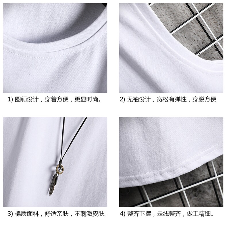 BX25099-P20港风运动汗背心男大码汗衫男无袖T恤男网格挂拍,男装T恤,电商A040A