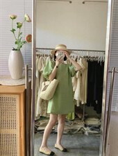 肌理感连衣裙显白，女装连衣裙，欧妮卡蒂蔓