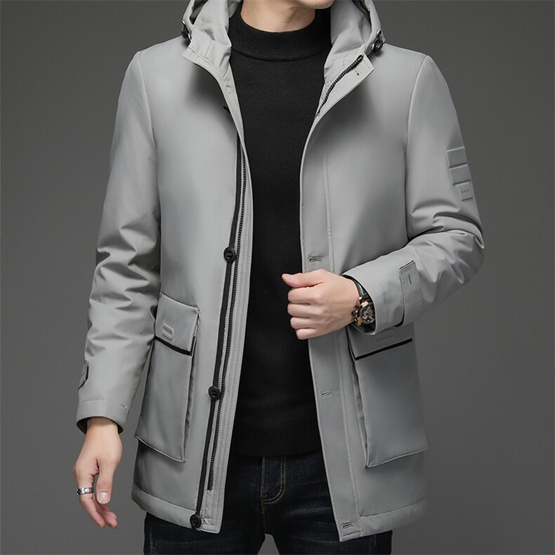 冬季男士新款休闲毛领连帽羽绒服装宽松保暖外套男装QS3587-P255,男装羽绒服,星座1105-3