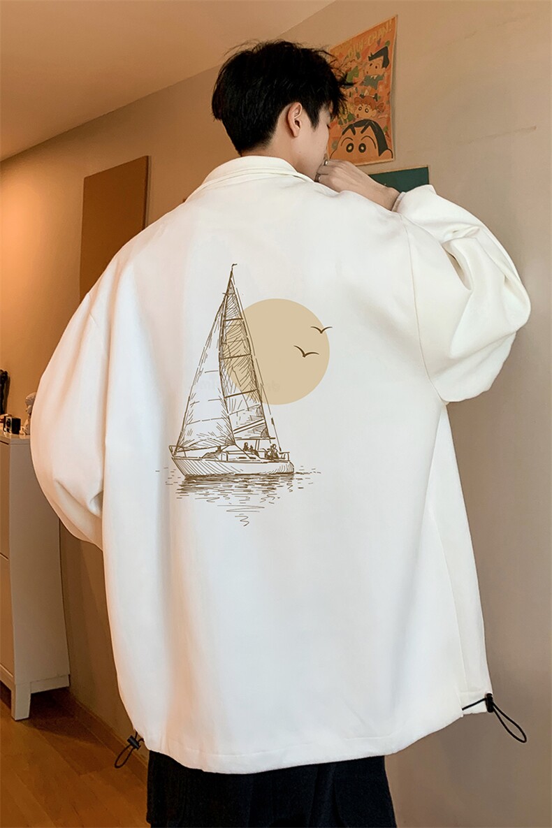 麂皮绒夹克男大码立领褂子外套JK85409-P68加绒款-P78,男装夹克,电商A040