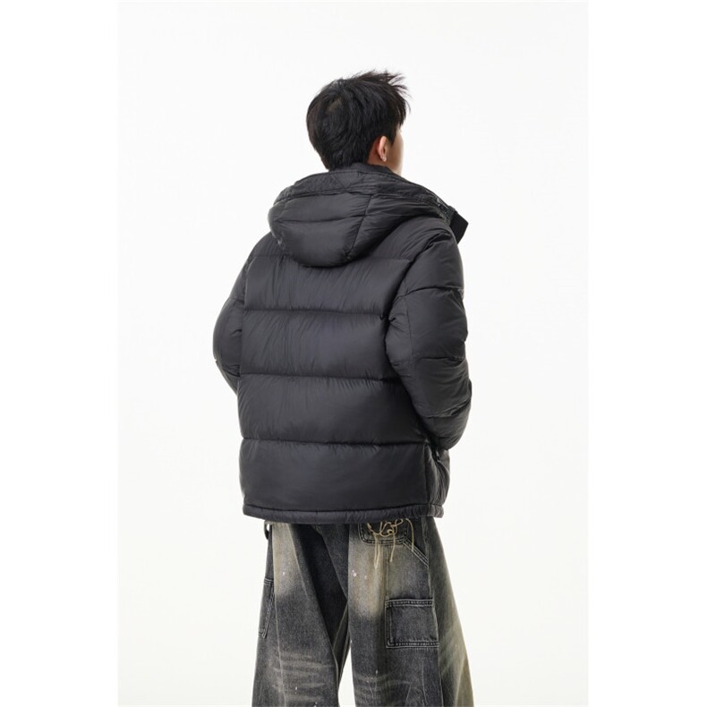 90%绒新标有报告连帽撞色韩版宽松羽绒服外套Y990/370现货,男装羽绒服,星座202