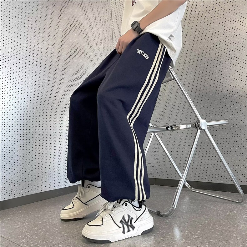 裤子男款夏季薄款宽松百搭运动裤男生直筒休闲长裤K009-P40,男装休闲裤,星座308B-1