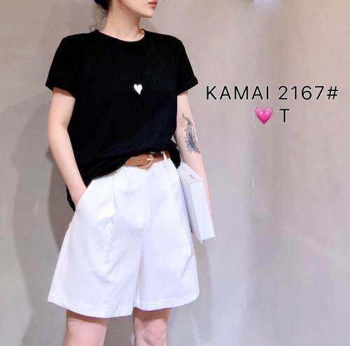 五色压花T恤，女装T恤，卡麦