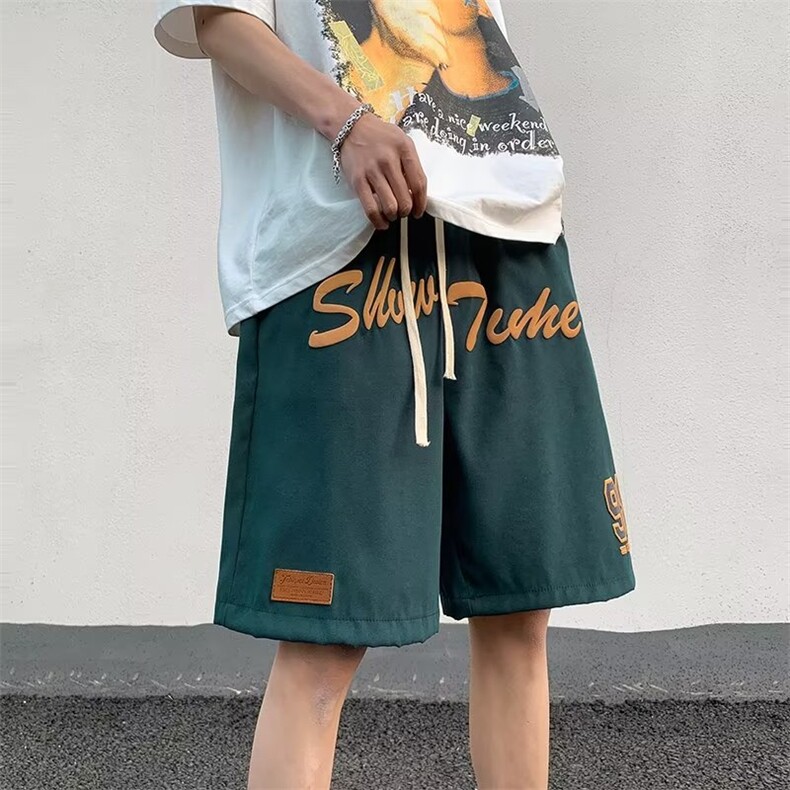 时尚潮牌潮潮流运动裤宽松型五分裤男文艺休闲裤新款ins青春流行,男装休闲裤,四季星座218-1