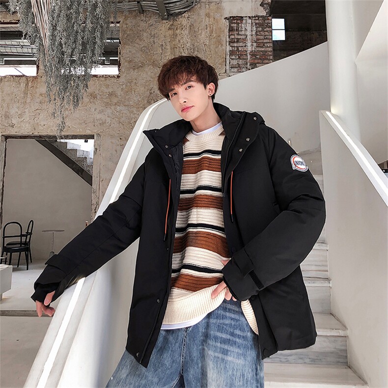 含潮牌冬季新款防水工装连帽羽绒服男DS-B293-A708图片