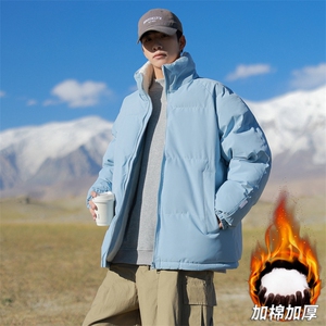 抖音直播连帽棉衣假两件加厚棉袄情侣款百搭面包服MY111-P65图片