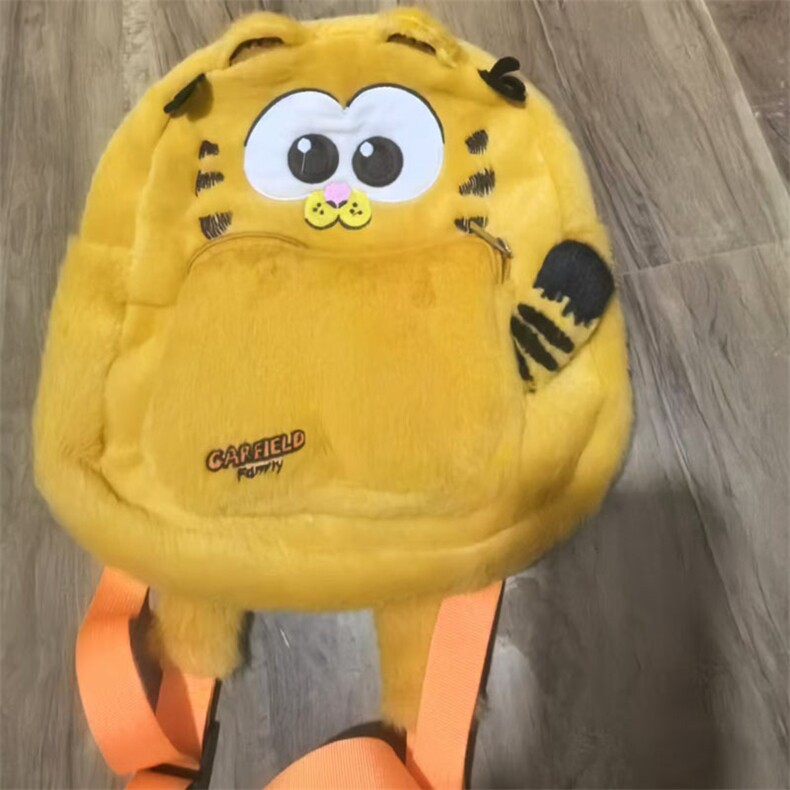 佐乐毛绒玩具厂包 欧貂加肥猫双肩背包