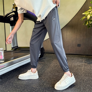 社会小伙夏季男士束脚冰丝裤超薄速干九分裤C208-6809-特P38控59图片