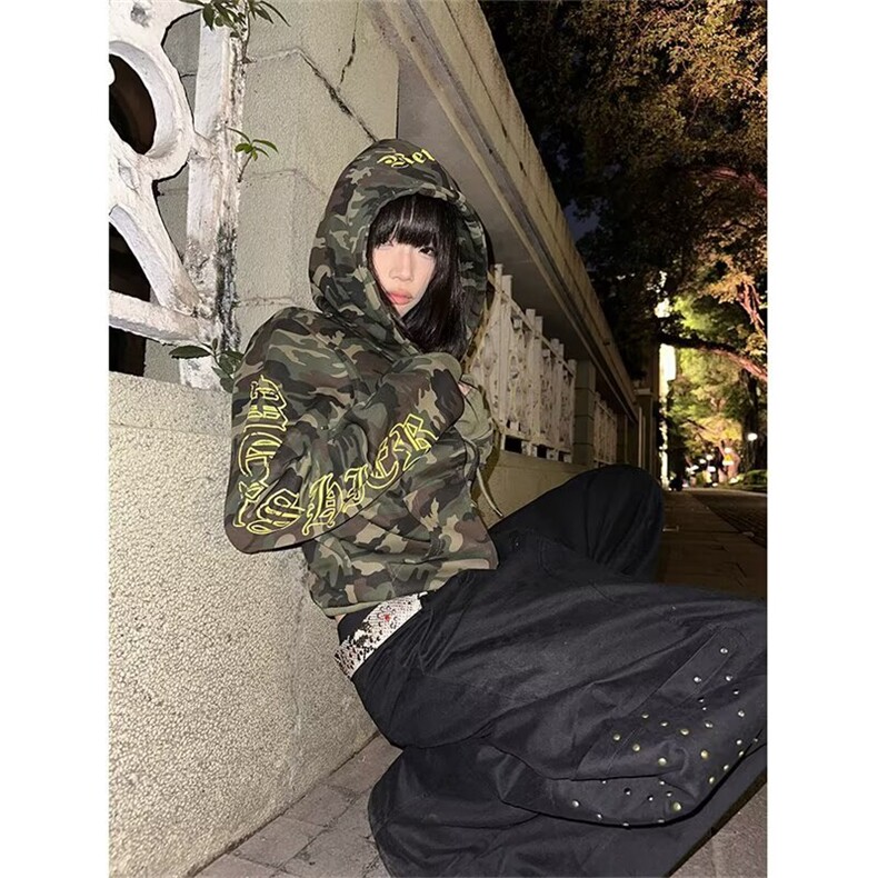 美式高街铆钉设计感工装裤男女潮流百搭休闲拖地长裤L84000-P60,男装工装外套,星座1008