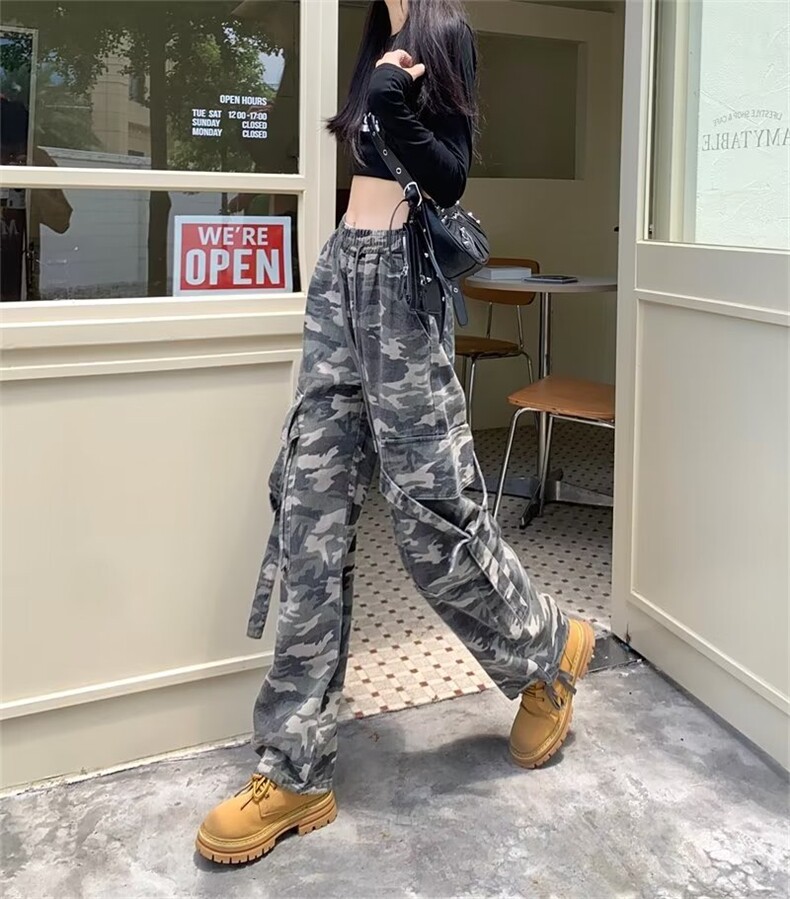 218-1-P55-GK6967新款时尚休闲潮男百搭工装迷彩裤,男装休闲裤,四季星座218-1