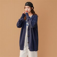 中性风男女同款2023秋季开衫毛衣早秋情侣简约纯色外套M900P65,男装针织衫/毛衣,电商B220