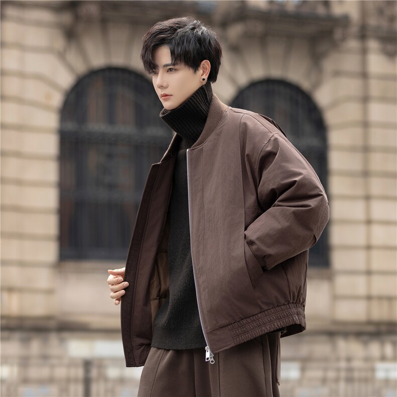 立领羽绒服男25年冬高级感休闲宽松防风御寒外套70023-P335控578,男装羽绒服,电商A355（原A415）