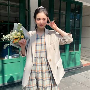 现货已出不断货2021年一粒扣休闲韩版西装女 166-XZ01图片