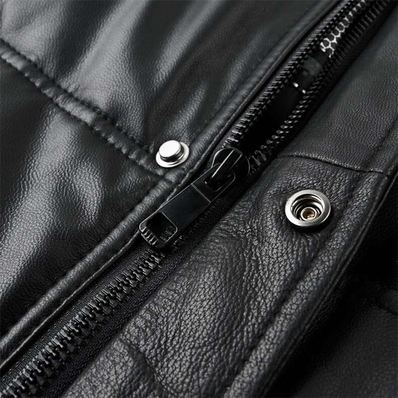 Z7001冬季海宁真皮羽绒服男白鹅绒时尚皮衣中年绵羊皮外套商务,男装皮衣,电商B360