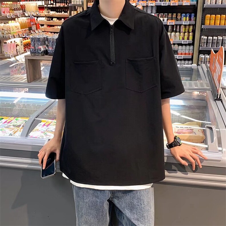 男春季polo拉链短袖T65P30,男装Polo衫,星座1116-2