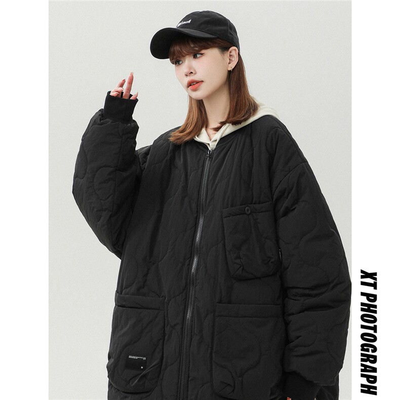 中性风白墙葫芦燕尾服设计加绒双侧开叉棉衣男MY770104P135控168，男装棉衣，星座227-7