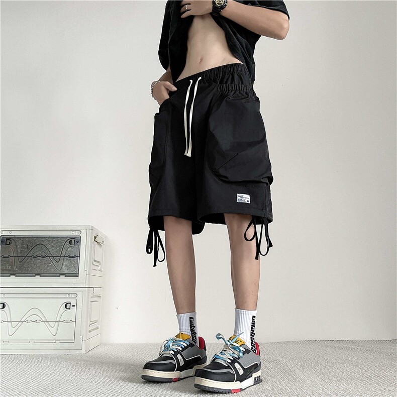 夏季新款短裤男潮牌薄款设计感小众宽松休闲五分裤TX150P29,男装牛仔裤,星座1013-1