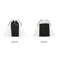 现货。T恤男女长袖宽松百搭拼色卫衣ST739-P43，男装T恤，星座412-1