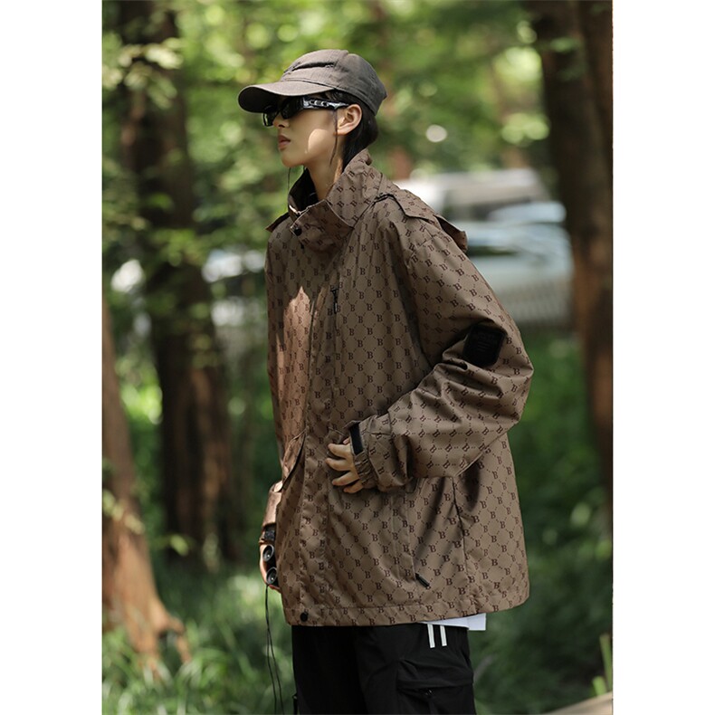 防风冲锋衣外套男女春秋户外山系防水登山服情侣工装夹克CF66-p65,男装夹克,星座1008