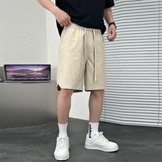 激光穿孔透气网眼运动松紧腰休闲短裤男A329-K939-P45，男装牛仔裤，电商A329