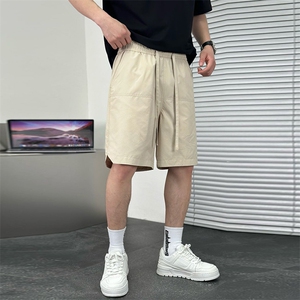 激光穿孔透气网眼运动松紧腰休闲短裤男 A329-K939-P45图片