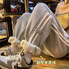 XZ409-1-K625-P60冬季新款保暖超厚羊羔绒运动休闲裤（控75），男装休闲裤，星座1514