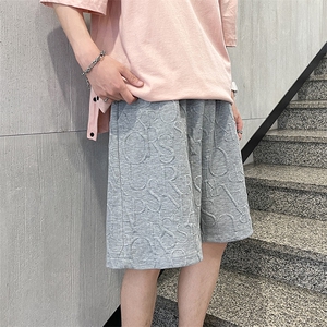 A125-P30 格子短裤男大码胖子五分裤男休闲中裤图片
