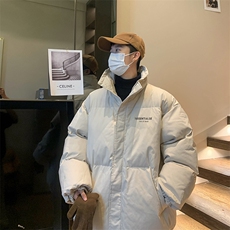 冬季新款潮流加厚潮面包服棉服男高街ins立领棉袄上衣W6381-P78，男装棉衣，星座512-2