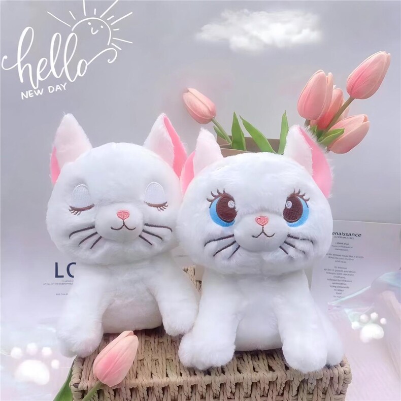 睁眼小猫咪/闭眼小猫咪，侠姐毛绒玩具厂