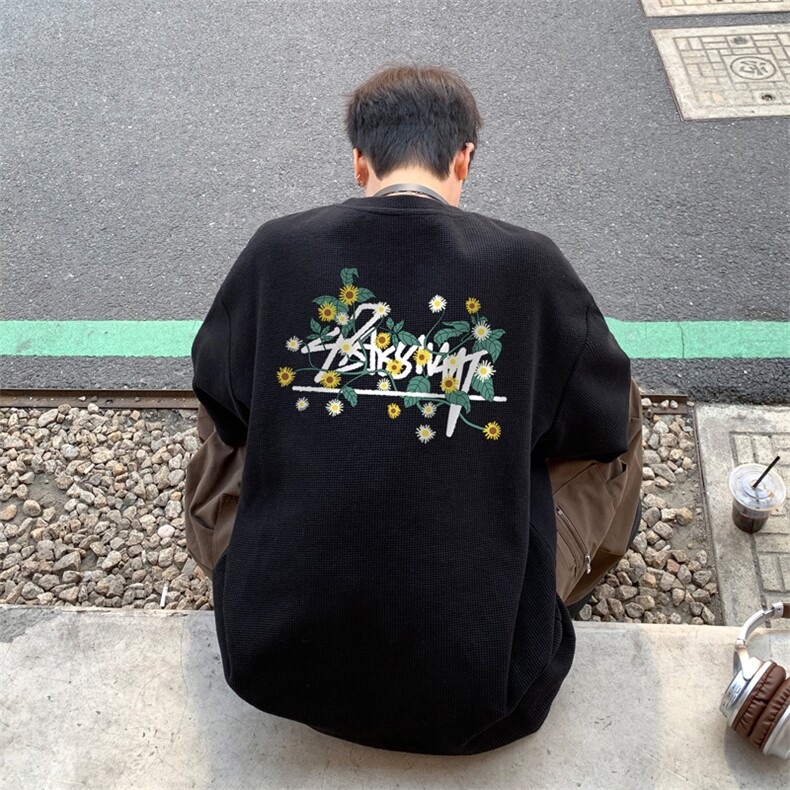 量大优！供视频！港风华夫格短袖T恤半袖男HT217-特P18,男装T恤,电商B367