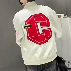 棒球服外套男潮牌刺绣高级立领痞帅外套宽松百搭情侣款，女装短外套，星座1210-1