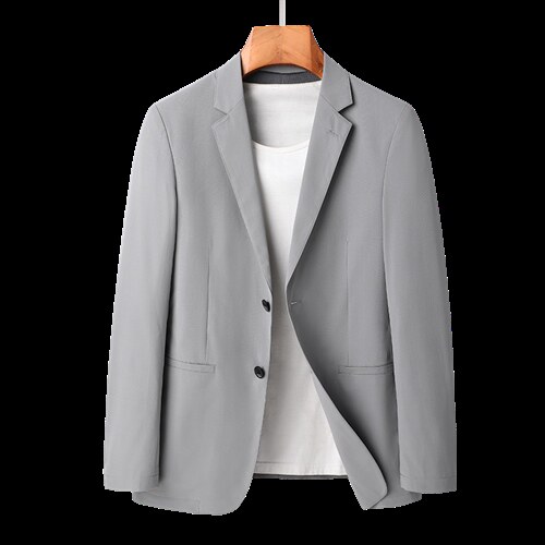 春季新款西服商务休闲2023新品西装上衣单西便服潮流宽松男士外套图片