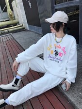 针织羽绒拼接套装，女装职业装，QJJ