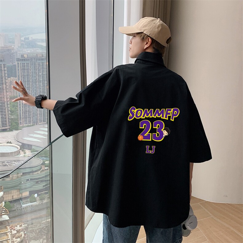 ！夏款港风冰丝衬衣男黑寸衫男白短袖衬衫男DXC283-P30,男装衬衫,电商B371