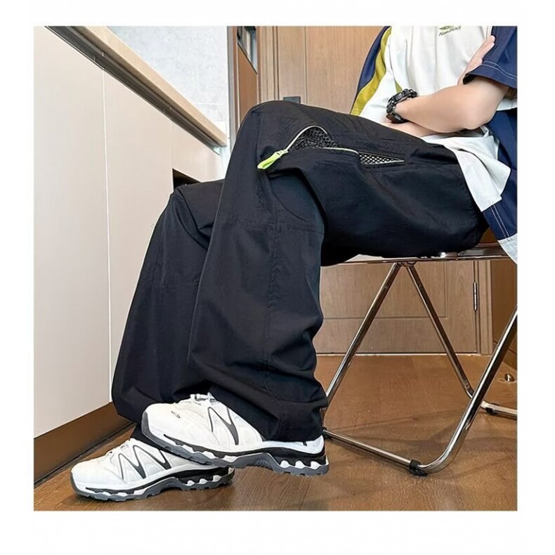 GX6170P40小牛津面料户外冲锋裤日系港风宽松直筒登山运动裤男女,女装休闲裤,星座1108-5
