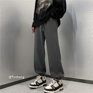 2025秋季新款港风百搭束脚休闲裤宽松卫裤B315-K23454-p45控58图片