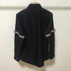 潮双袖标衬衫男女设计感小众高版本春夏学院风宽松外套LSS02P42，男装衬衫，星座1013-5