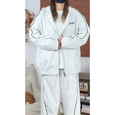 美式斜纹宽松抽绳连帽高级感运动休闲套装W4709特P60/K8666特P40，男装休闲套装，电商A007