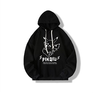 WY2078-P35 加绒款-P40 纯棉连帽卫衣男大码运动帽衫宽松薄图片
