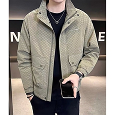 外套男士春秋季新款痞帅修身立领休闲夹克秋装上衣JG55，男装夹克，星座1116A（原606A-3）