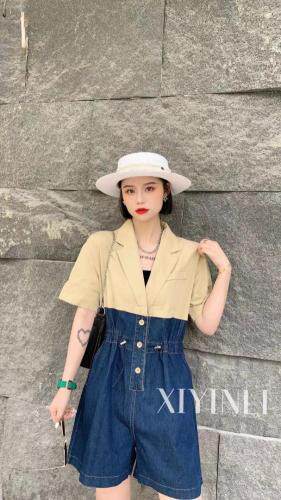 现货时尚连体短裤，女装，吸引力