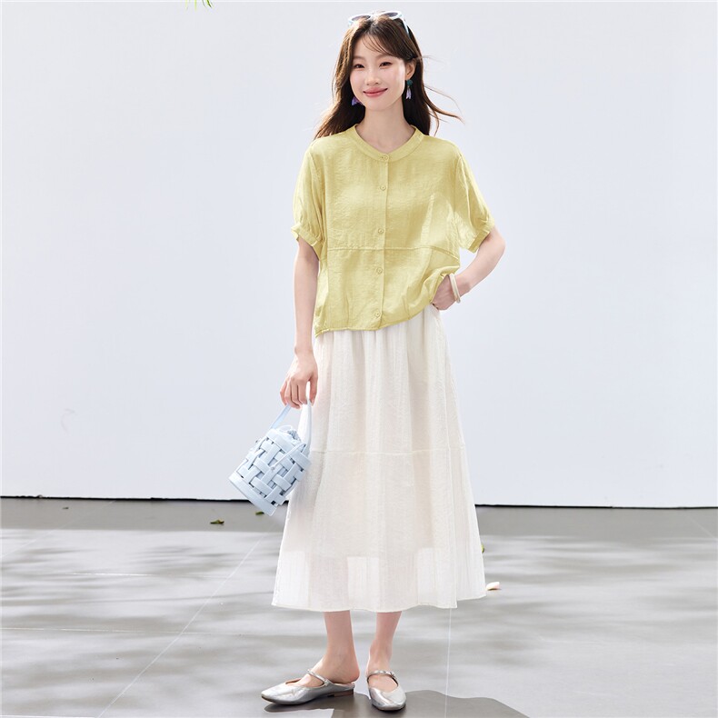 现货新款2026年夏季两件套简约风女精品两件套套装,女装套装/套裙,木子恋